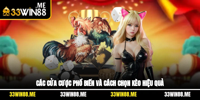 Các cửa cược phổ biến và cách chọn kèo hiệu quả